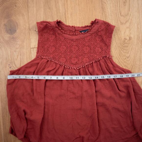 Maroon Boho American Eagle Blouse - Picture 4 of 7